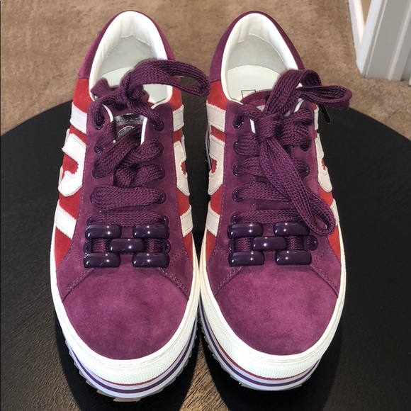 Marc Jacobs Shoes - MARC JACOBS Grand Suede Platform Sneakers